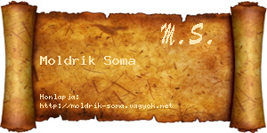Moldrik Soma névjegykártya